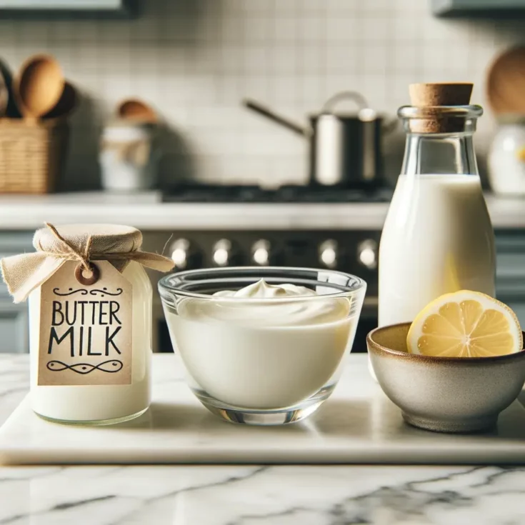 Plain Yogurt + Water or Milk Substitute For Buttermilk